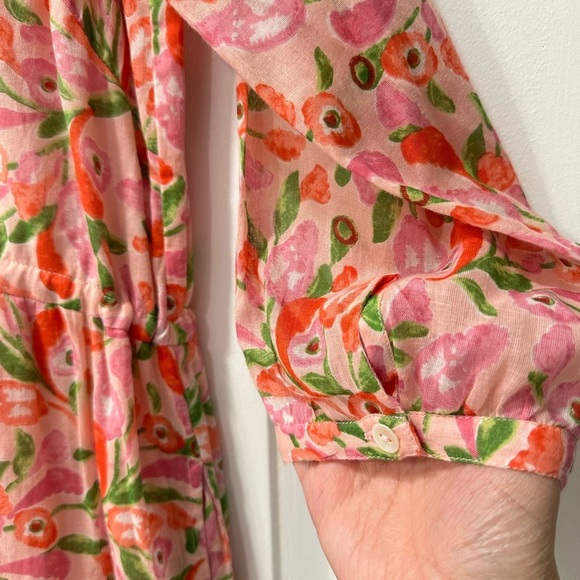 Banjanan Bazaar Organic Cotton Maxi Dress in Mini Bloom Rose - Picture 11 of 16